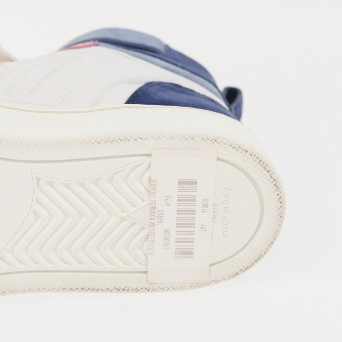 LOUIS VUITTON Boon Box Line High Cut Sneakers White LV Auth YKZ1186M