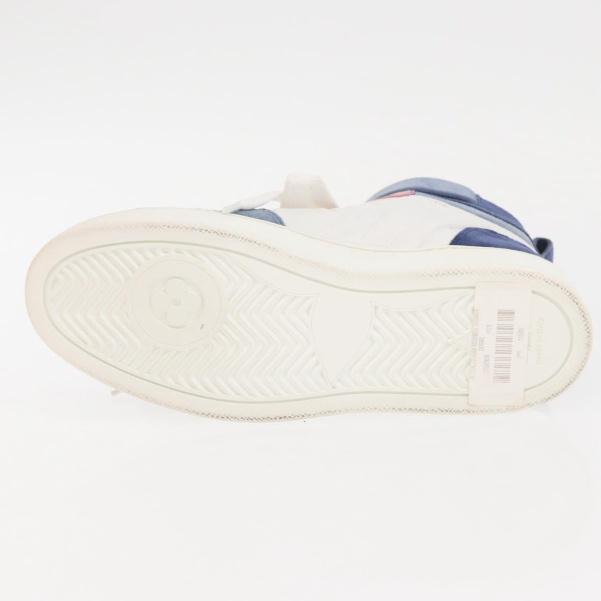 LOUIS VUITTON Boon Box Line High Cut Sneakers White LV Auth YKZ1186M