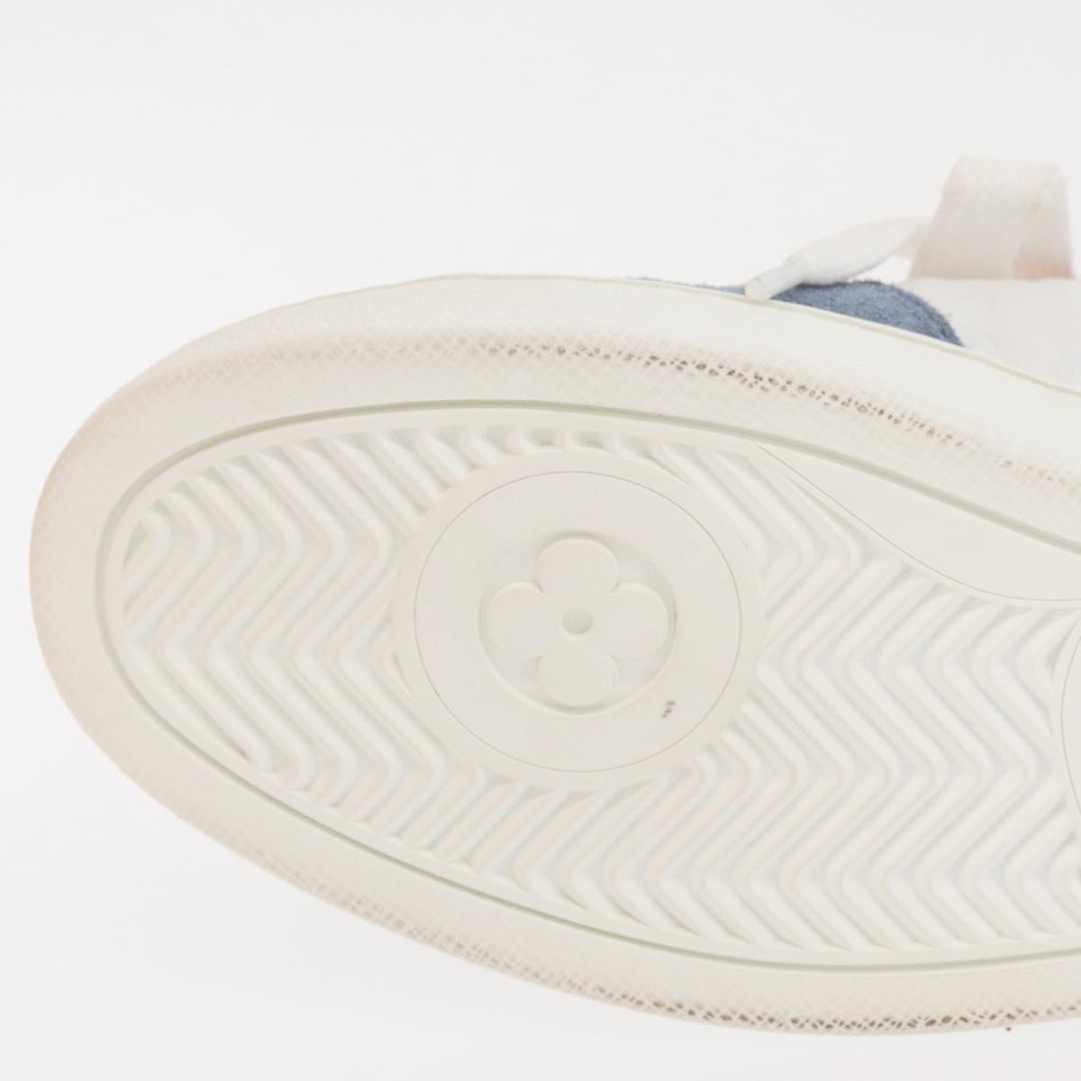 LOUIS VUITTON Boon Box Line High Cut Sneakers White LV Auth YKZ1186M