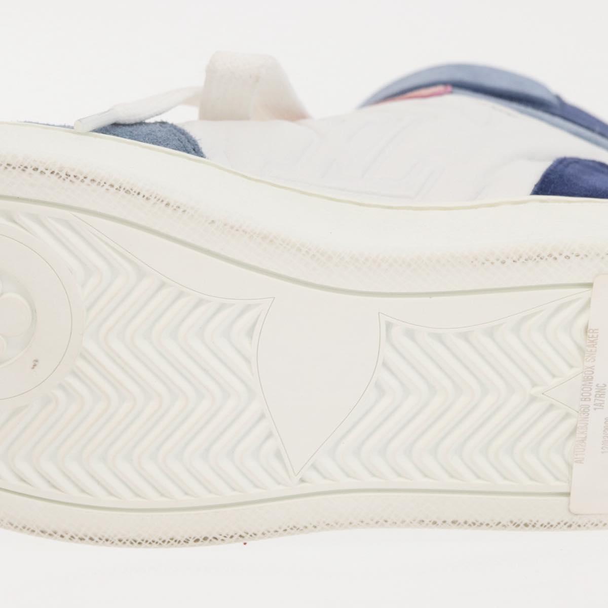 LOUIS VUITTON Boon Box Line High Cut Sneakers White LV Auth YKZ1186M