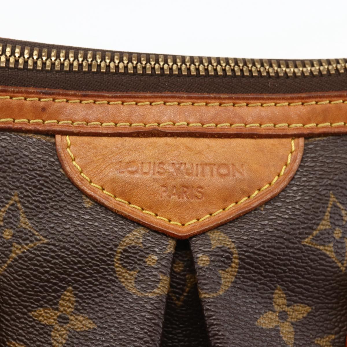 LOUIS VUITTON Monogram Palermo PM Tote Bag M40145 LV Auth YKZ1236