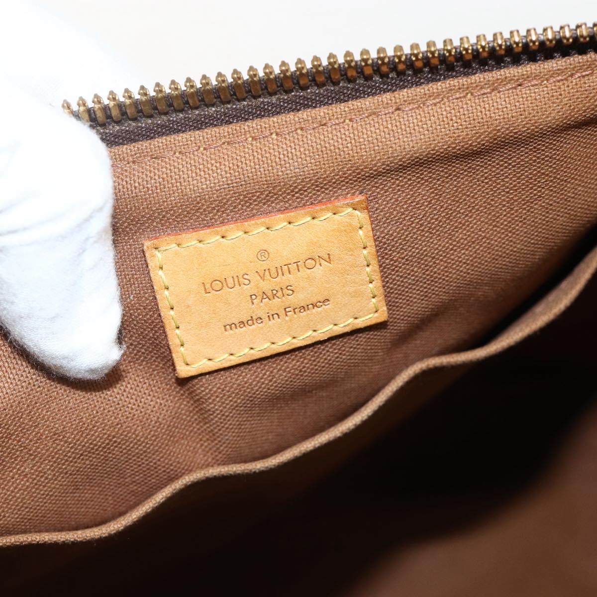 LOUIS VUITTON Monogram Palermo PM Tote Bag M40145 LV Auth YKZ1236