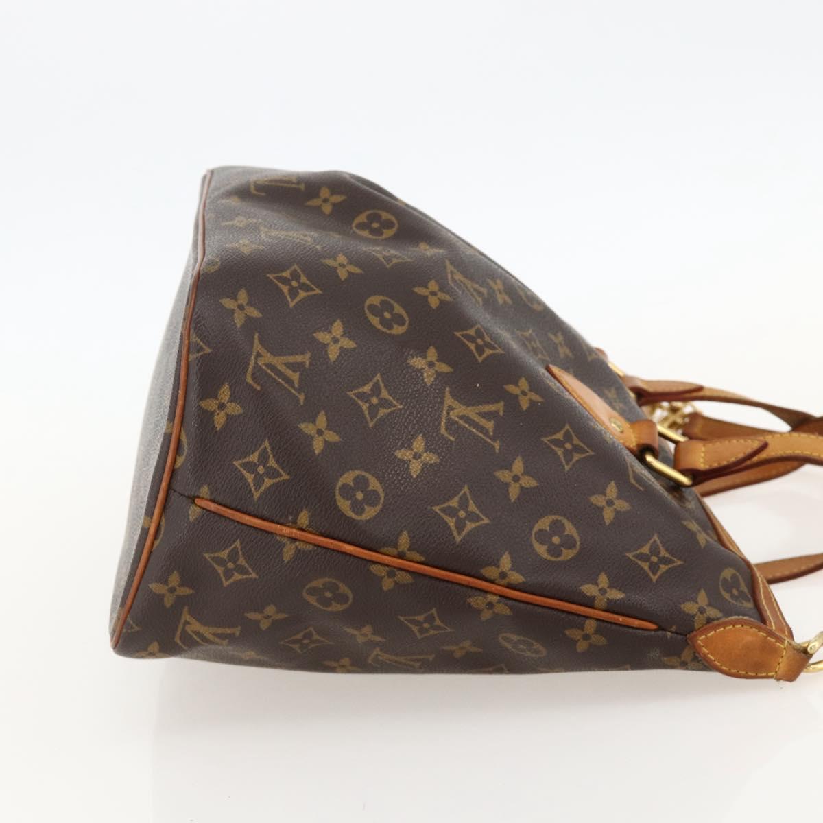 LOUIS VUITTON Monogram Palermo PM Tote Bag M40145 LV Auth YKZ1236