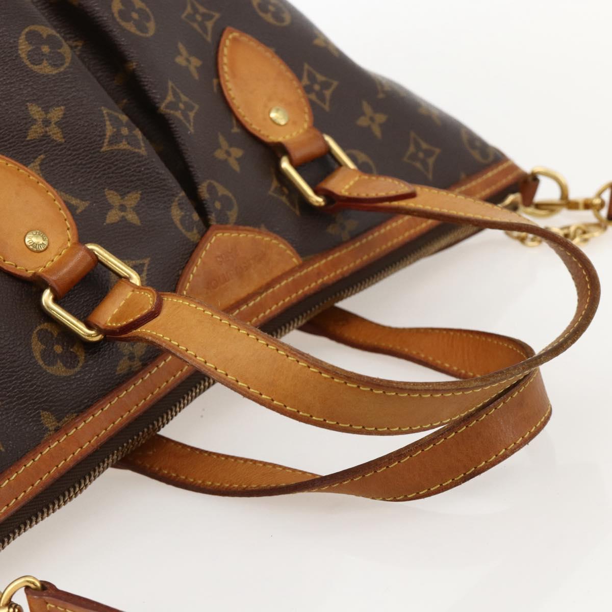 LOUIS VUITTON Monogram Palermo PM Tote Bag M40145 LV Auth YKZ1236