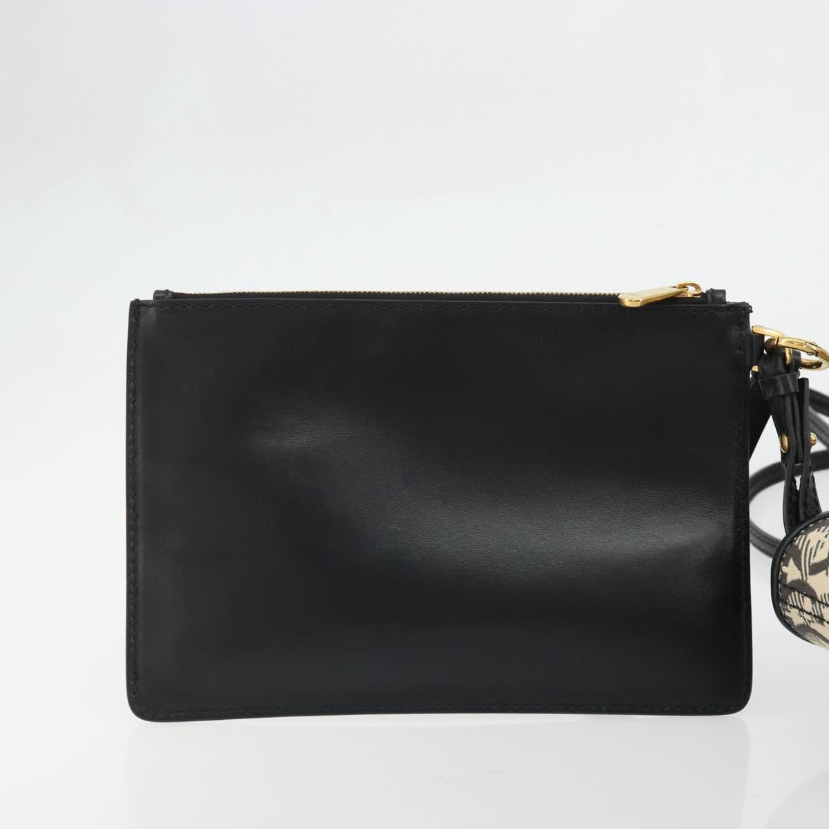Salvatore Ferragamo Gancini Tote Bag Canvas Black Gold Auth YKZ1252A