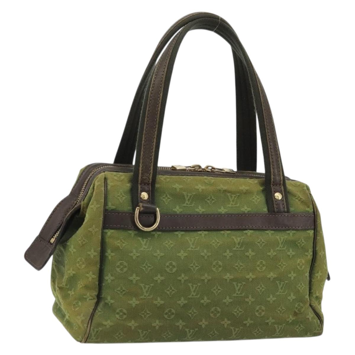 LOUIS VUITTON Monogram Mini Josephine PM Hand Bag TST Khaki M92415 Auth YKZ1275
