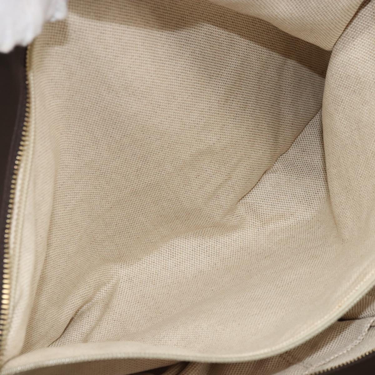 GUCCI GG Canvas Tote Bag Red Gold 308928 Auth YKZ1284A