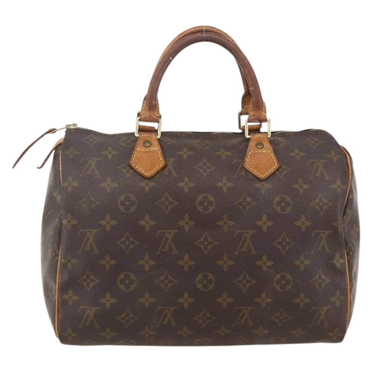 LOUIS VUITTON Monogram Speedy 30 Hand Bag M41526 LV Auth YKZ1288