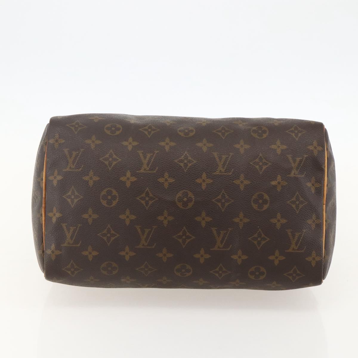 LOUIS VUITTON Monogram Speedy 30 Hand Bag M41526 LV Auth YKZ1288