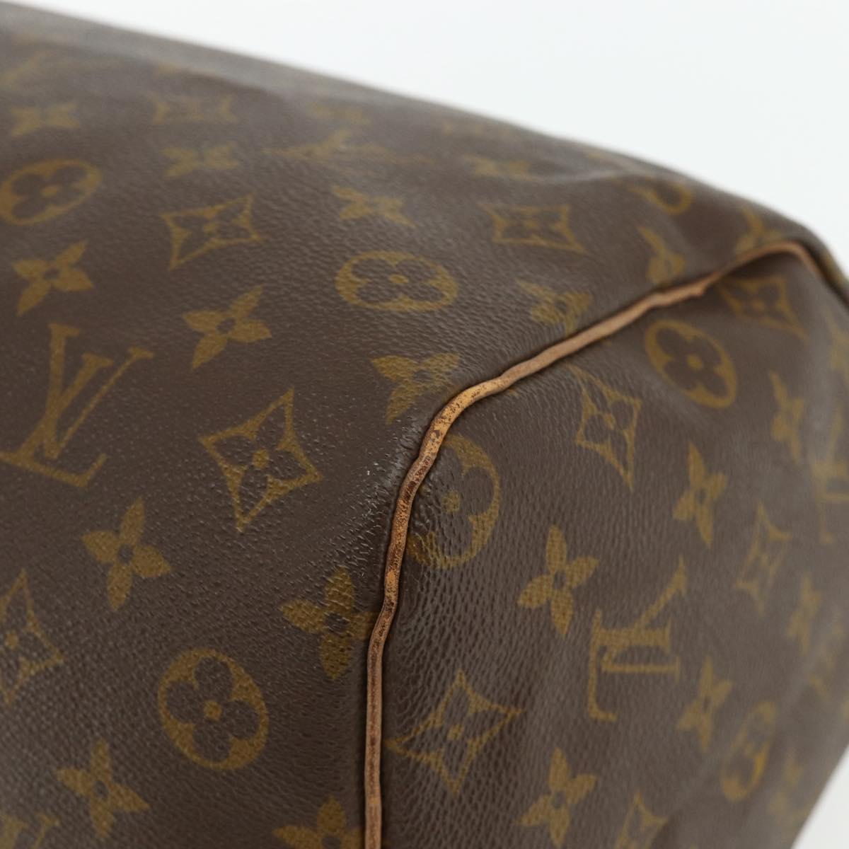 LOUIS VUITTON Monogram Speedy 35 Hand Bag M41524 LV Auth YKZ1301A