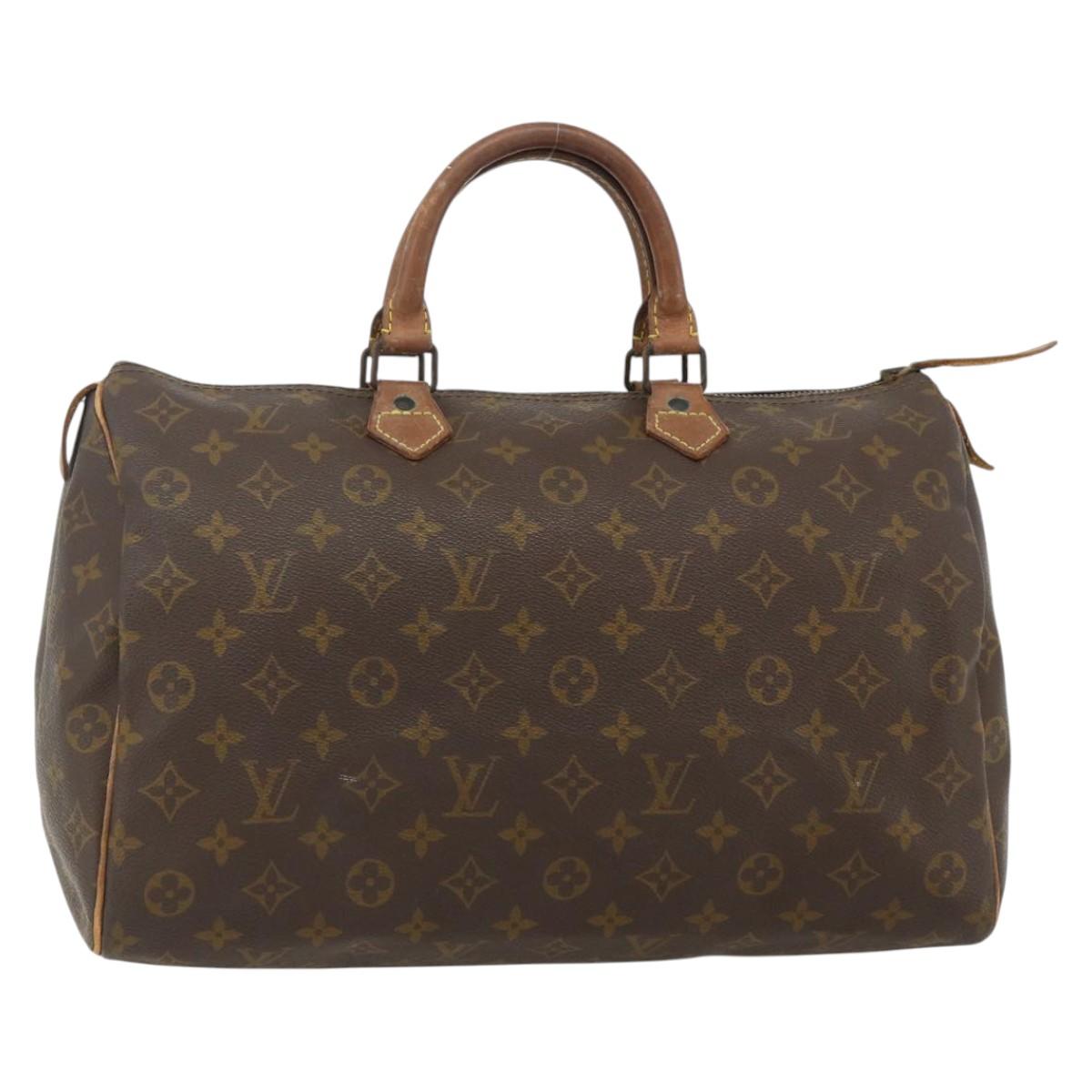 LOUIS VUITTON Monogram Speedy 35 Hand Bag M41524 LV Auth YKZ1301A