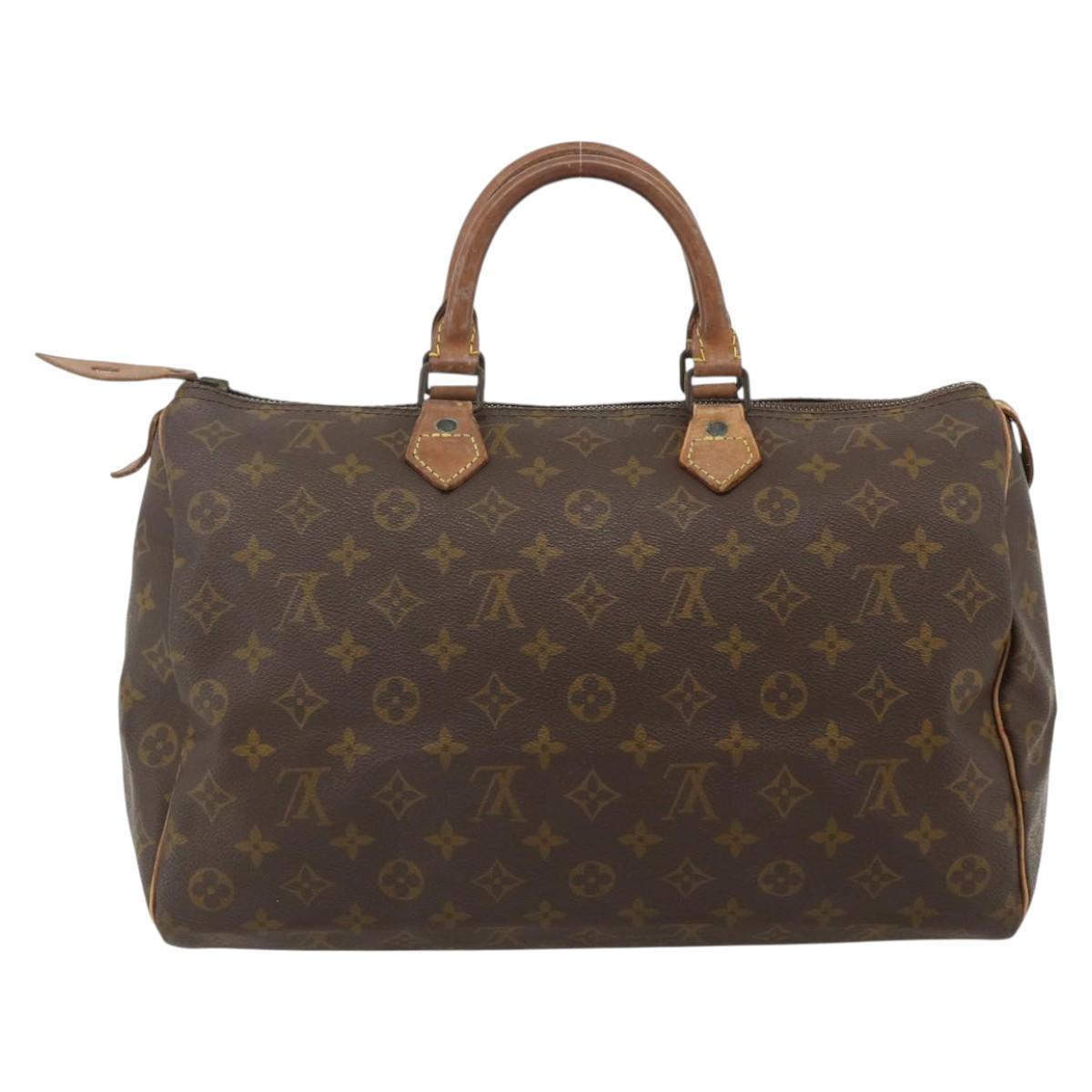 LOUIS VUITTON Monogram Speedy 35 Hand Bag M41524 LV Auth YKZ1301A
