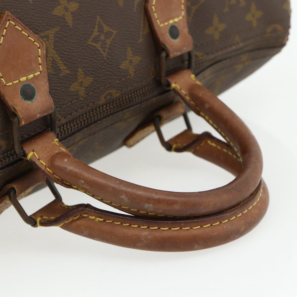 LOUIS VUITTON Monogram Speedy 35 Hand Bag M41524 LV Auth YKZ1301A