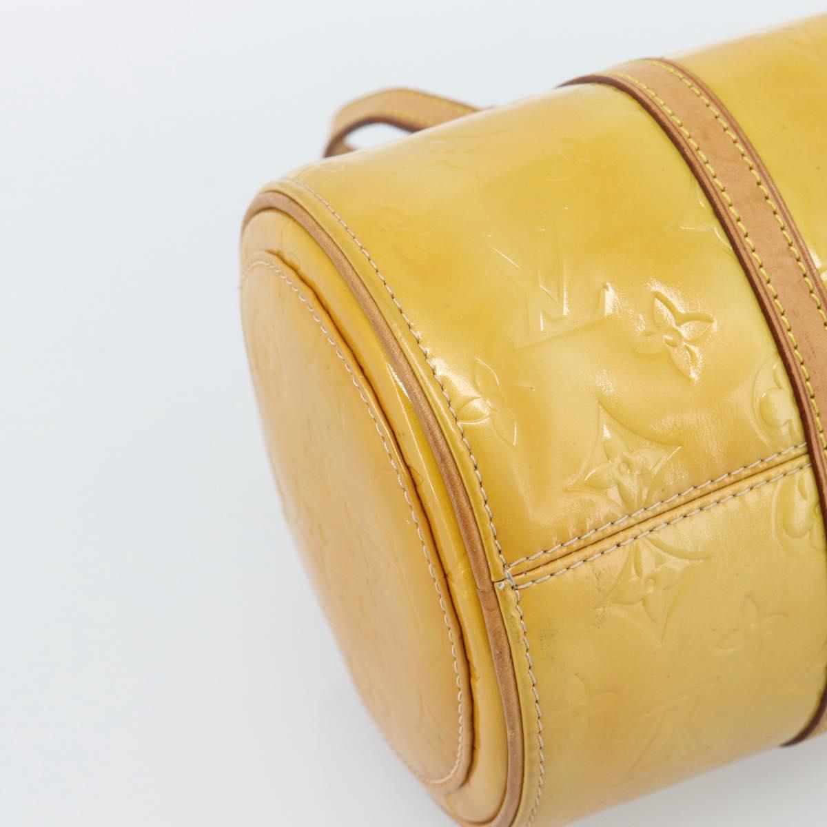 LOUIS VUITTON Monogram Vernis Bedford Hand Bag Beige M91006 LV Auth YKZ1306