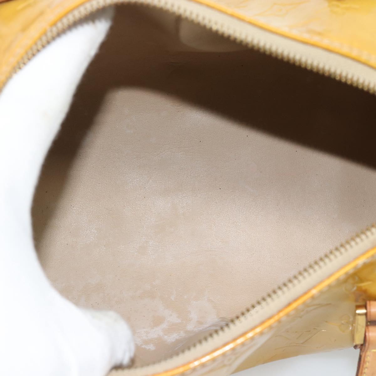 LOUIS VUITTON Monogram Vernis Bedford Hand Bag Beige M91006 LV Auth YKZ1306