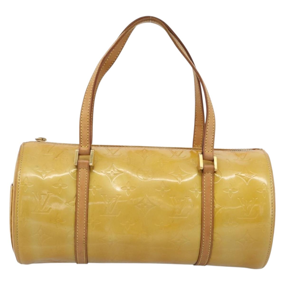 LOUIS VUITTON Monogram Vernis Bedford Hand Bag Beige M91006 LV Auth YKZ1306