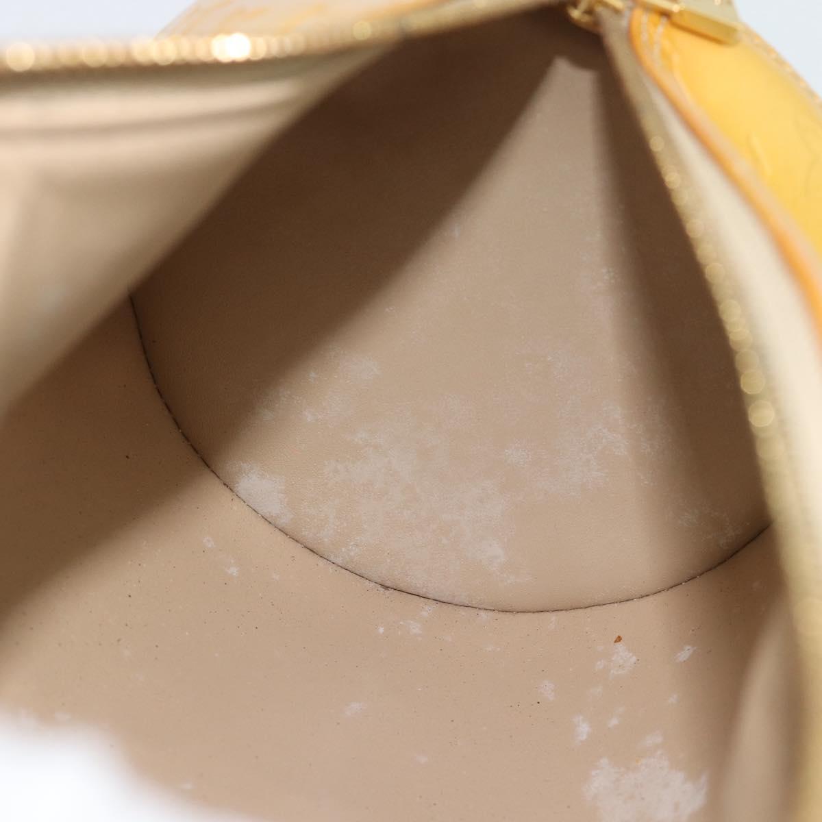 LOUIS VUITTON Monogram Vernis Bedford Hand Bag Beige M91006 LV Auth YKZ1306