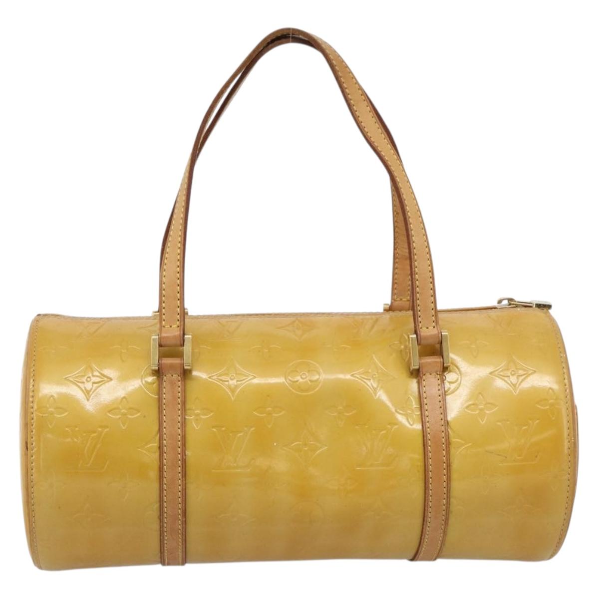 LOUIS VUITTON Monogram Vernis Bedford Hand Bag Beige M91006 LV Auth YKZ1306