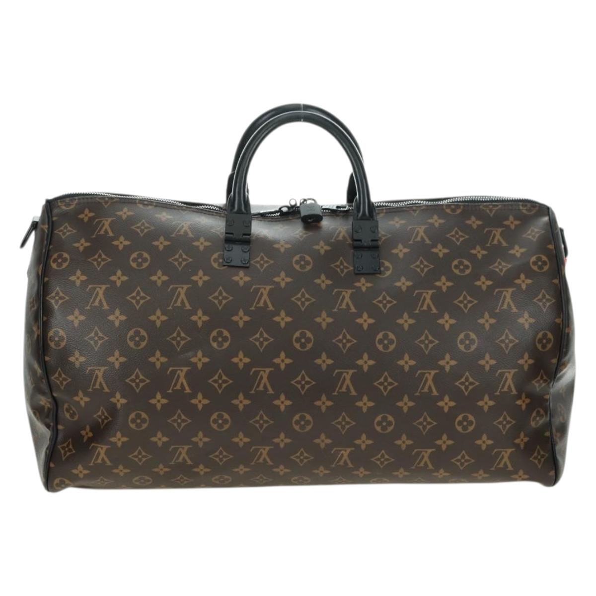 LOUIS VUITTON Monogram Virgil Abloh Keepall Band 50 Bag M44471 Auth YKZ1415M