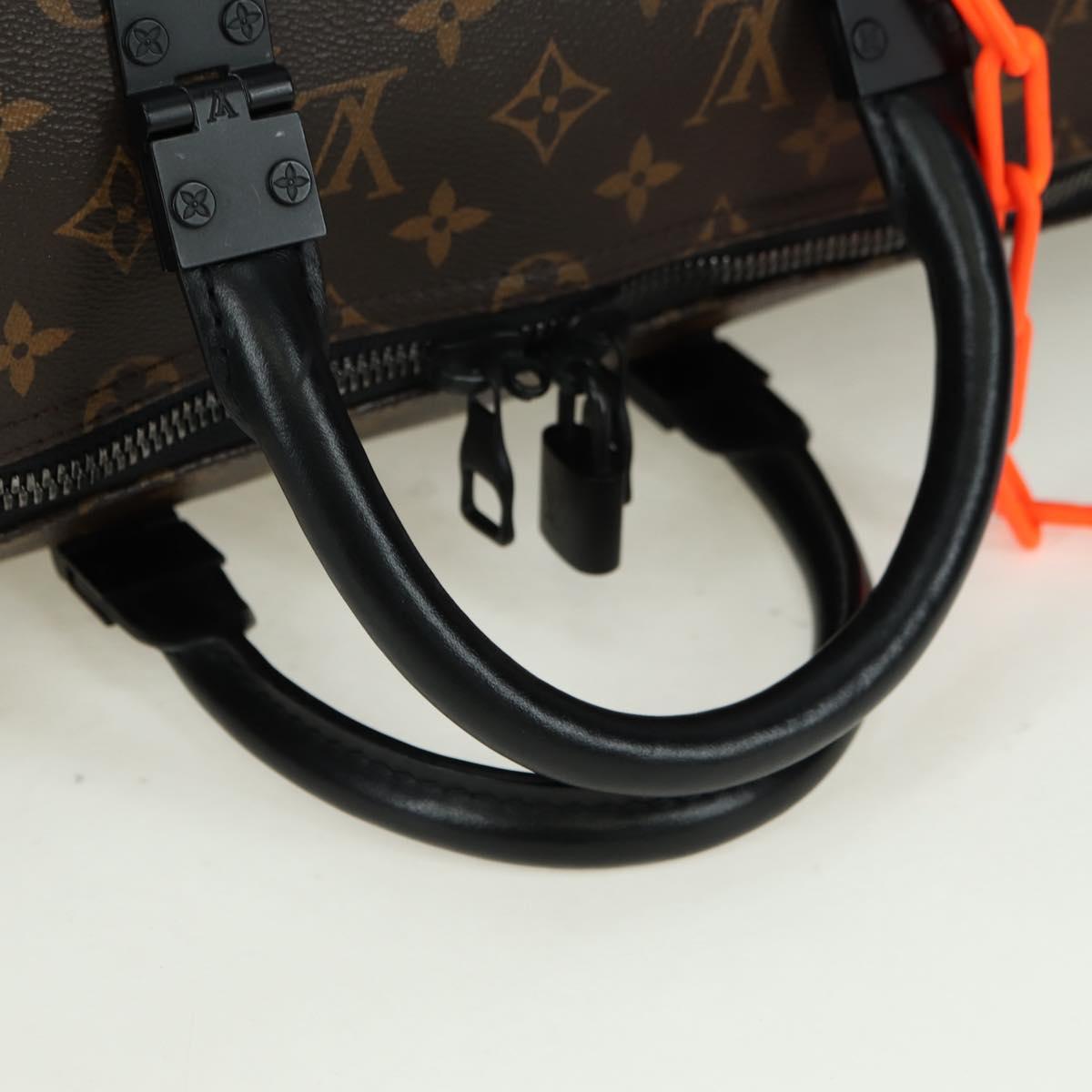LOUIS VUITTON Monogram Virgil Abloh Keepall Band 50 Bag M44471 Auth YKZ1415M