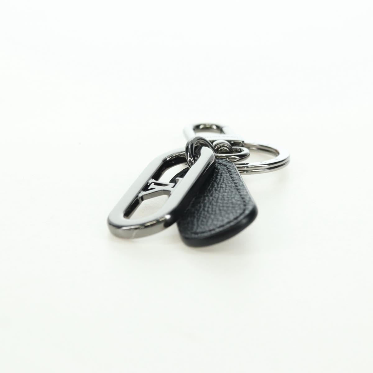 LOUIS VUITTON Monogram Porte Cles LV Signature Charm Black M00927 Auth YKZ1420M