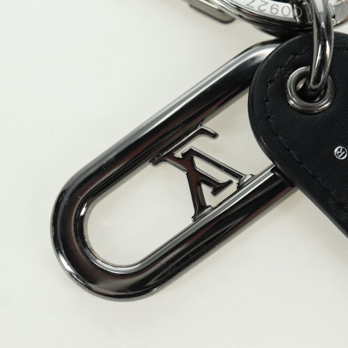 LOUIS VUITTON Monogram Porte Cles LV Signature Charm Black M00927 Auth YKZ1420M