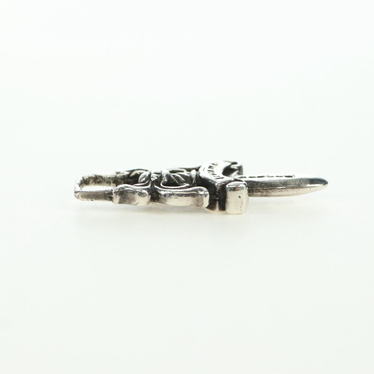 Chrome Hearts Dagger Charm Pendant Top Ag925 Silver Auth YKZ1426V