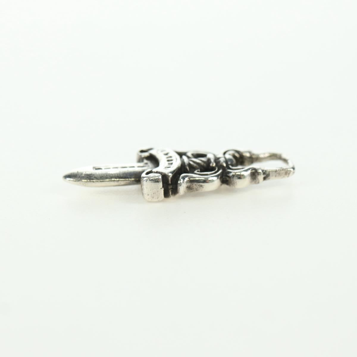 Chrome Hearts Dagger Charm Pendant Top Ag925 Silver Auth YKZ1426V