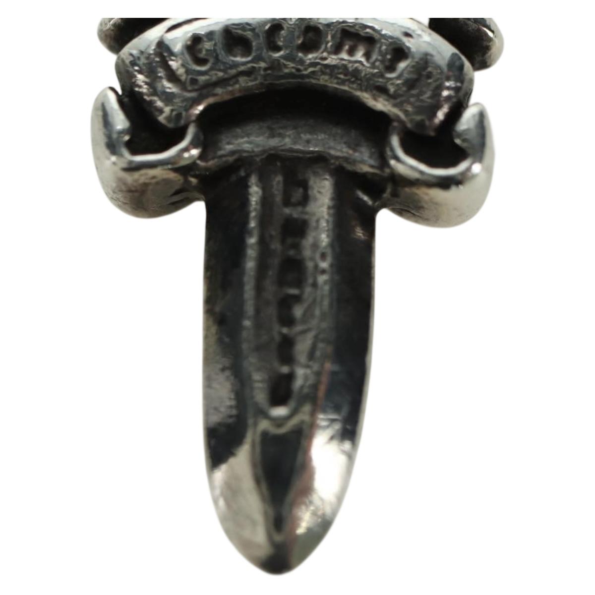 Chrome Hearts Dagger Charm Pendant Top Ag925 Silver Auth YKZ1426V