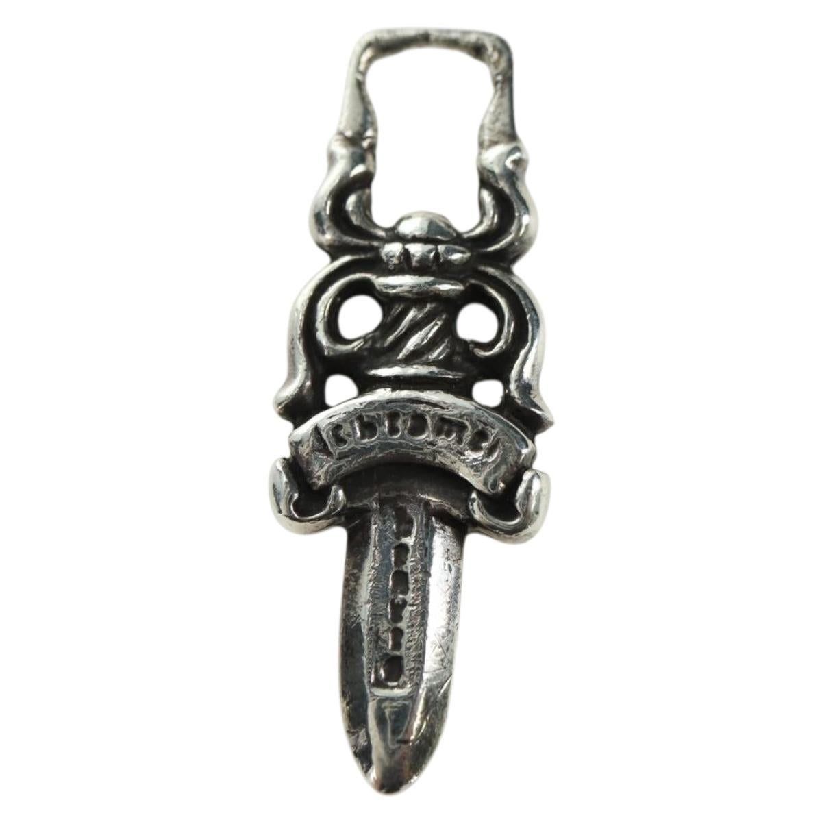 Chrome Hearts Dagger Charm Pendant Top Ag925 Silver Auth YKZ1426V
