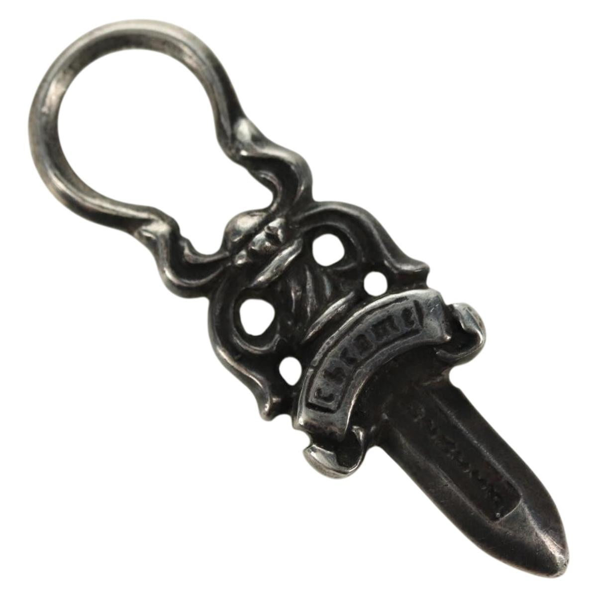 Chrome Hearts Dagger Charm Pendant Top Ag925 Silver Auth YKZ1428V