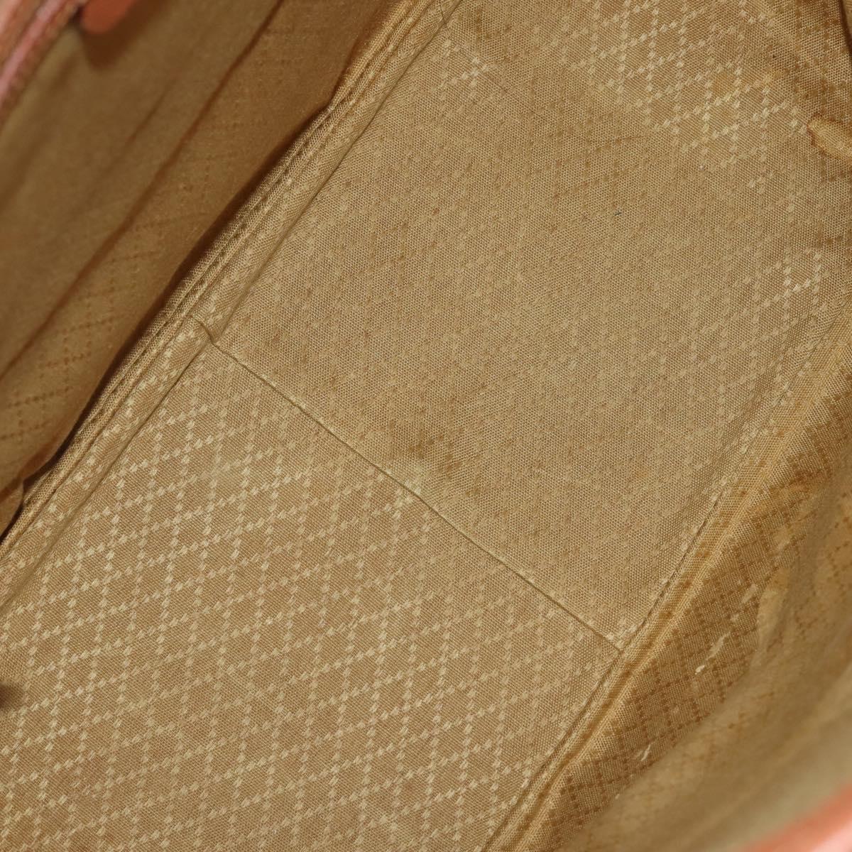 GUCCI Tote Bag Suede Brown Gold 002 58 0233 Auth YKZ146