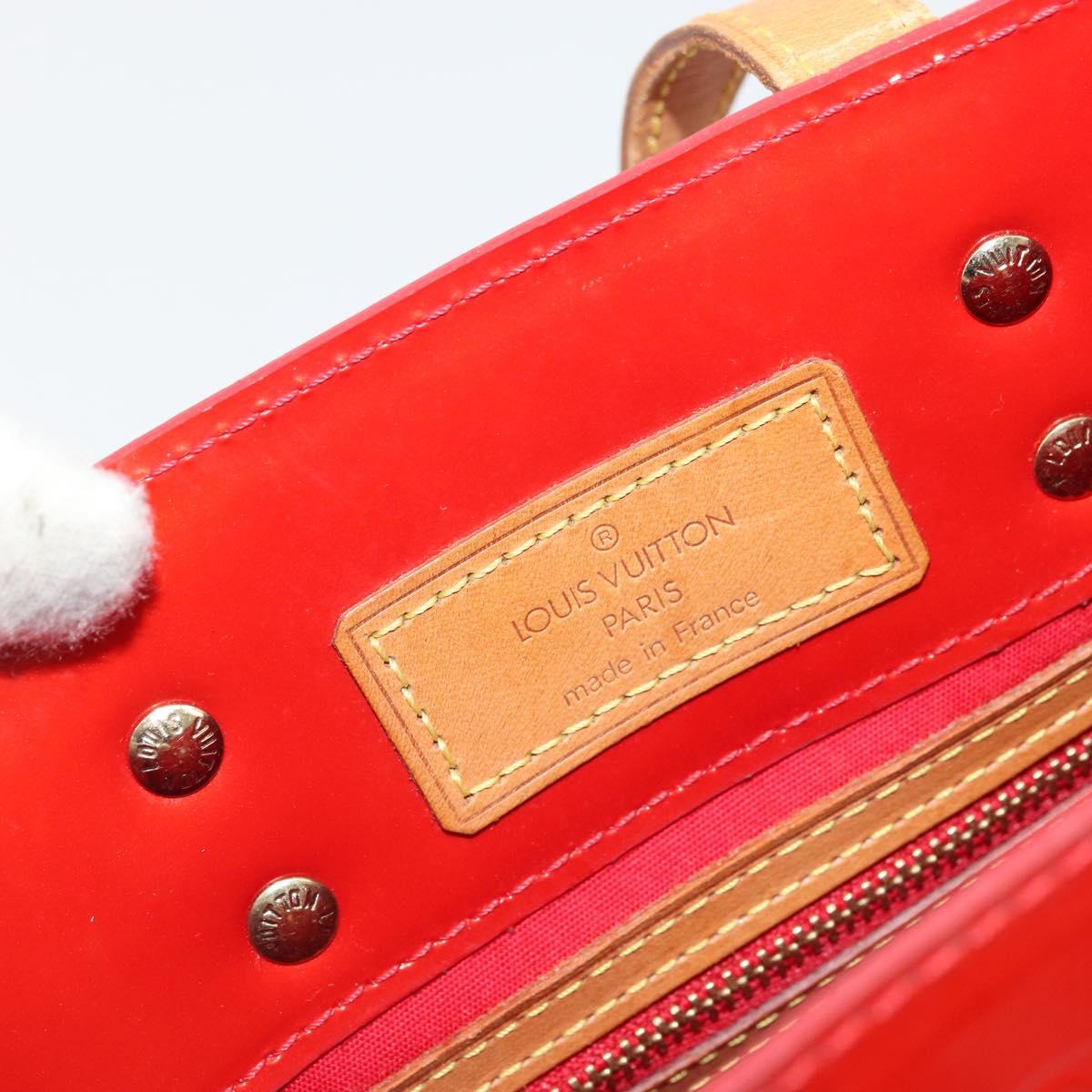 LOUIS VUITTON Monogram Vernis Reade PM Hand Bag Red Rouge M91088 LV Auth YKZ1466