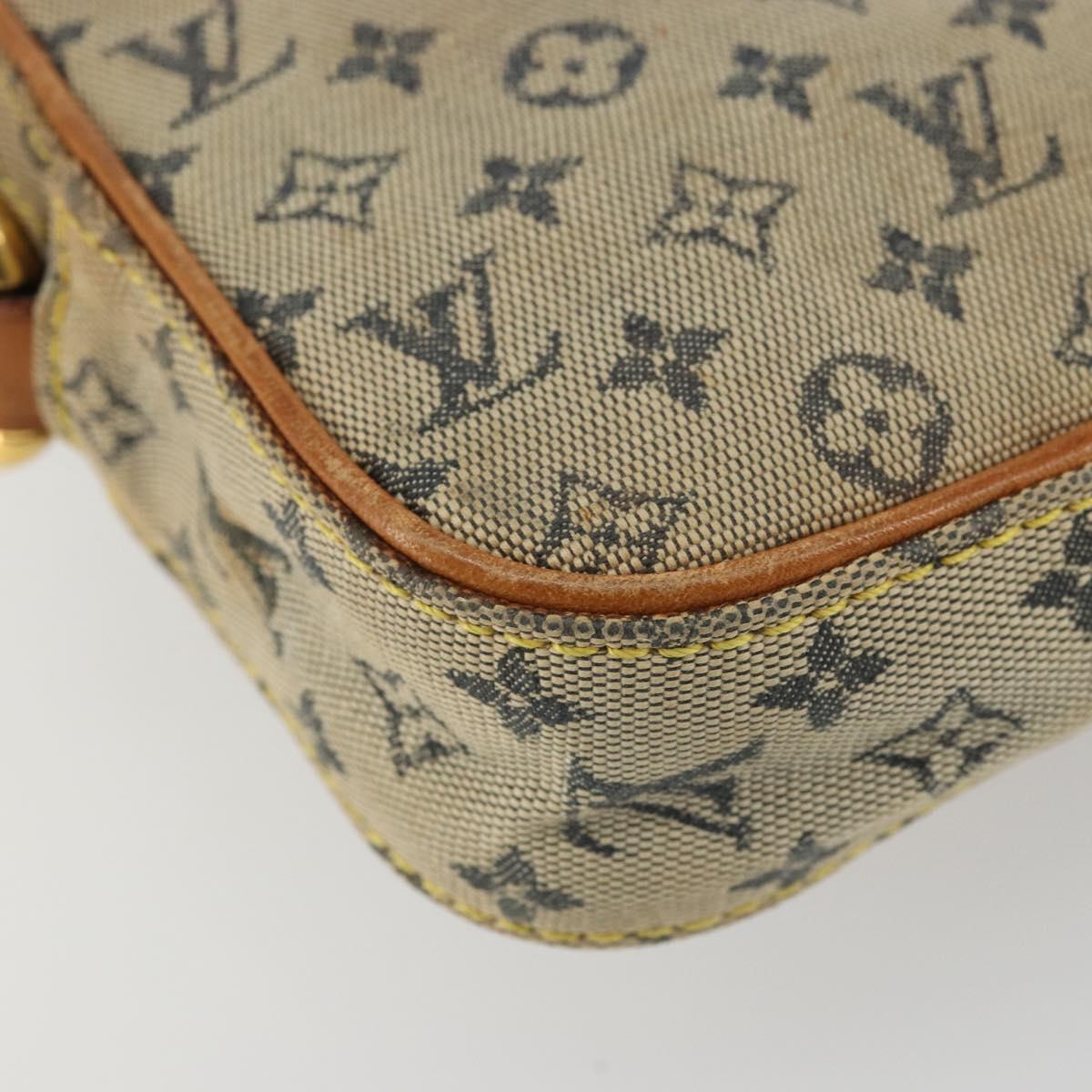 LOUIS VUITTON Monogram Mini Juliet PM Shoulder Bag Blue M92005 LV Auth YKZ1470
