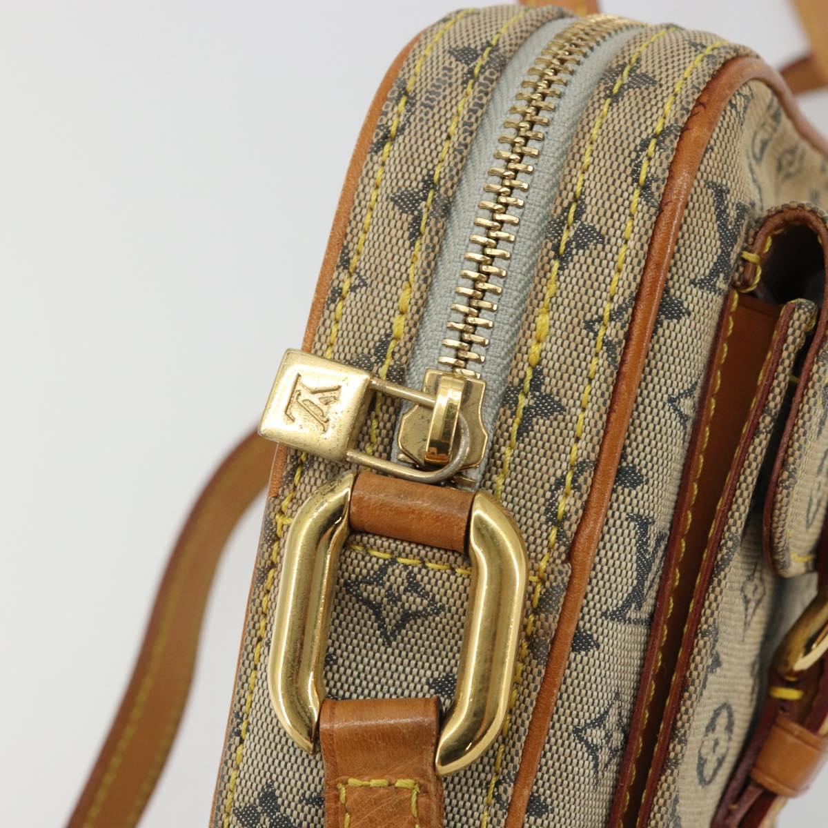 LOUIS VUITTON Monogram Mini Juliet PM Shoulder Bag Blue M92005 LV Auth YKZ1470