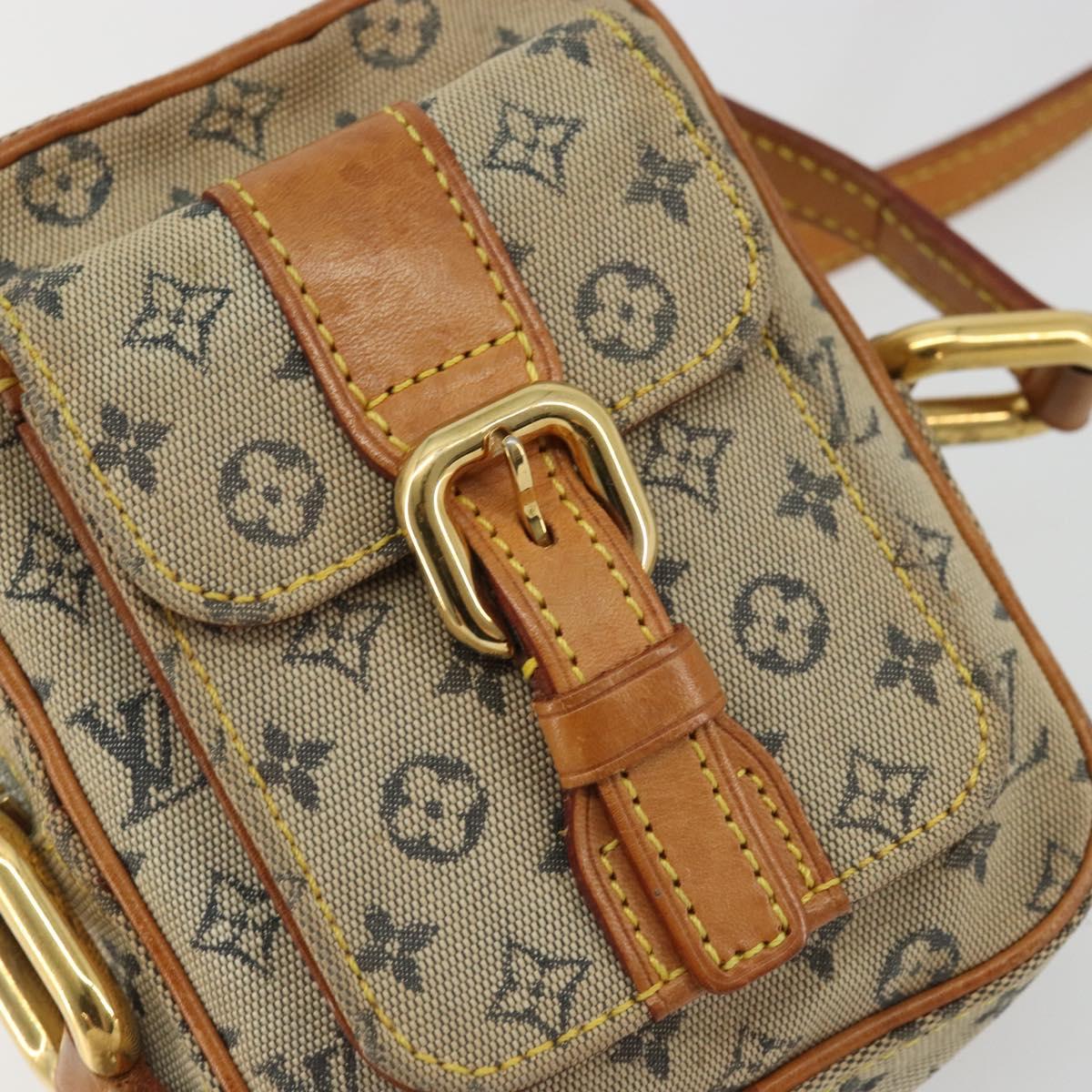LOUIS VUITTON Monogram Mini Juliet PM Shoulder Bag Blue M92005 LV Auth YKZ1470