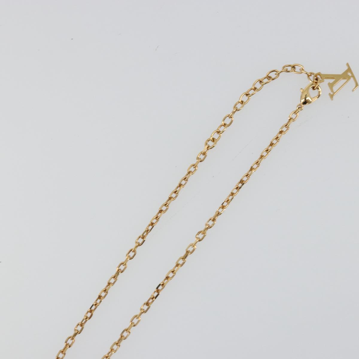 LOUIS VUITTON Pandantif Rock Me Necklace metal Gold Tone M66515 LV Auth YKZ1485A