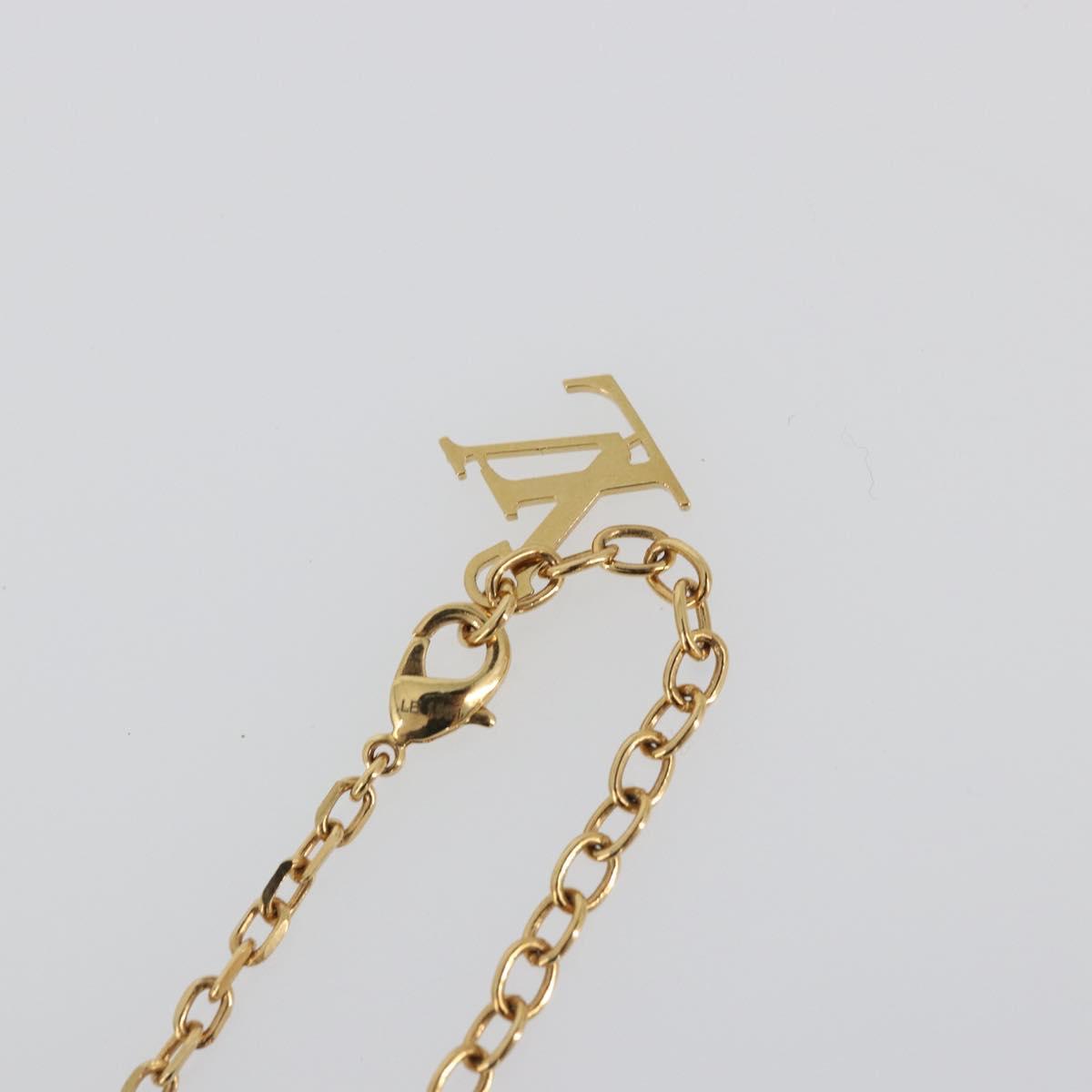 LOUIS VUITTON Pandantif Rock Me Necklace metal Gold Tone M66515 LV Auth YKZ1485A
