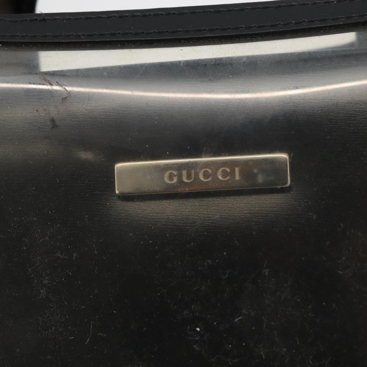 GUCCI Hand Bag Vinyl Black 002 2058 0454 5 Auth YKZ1500