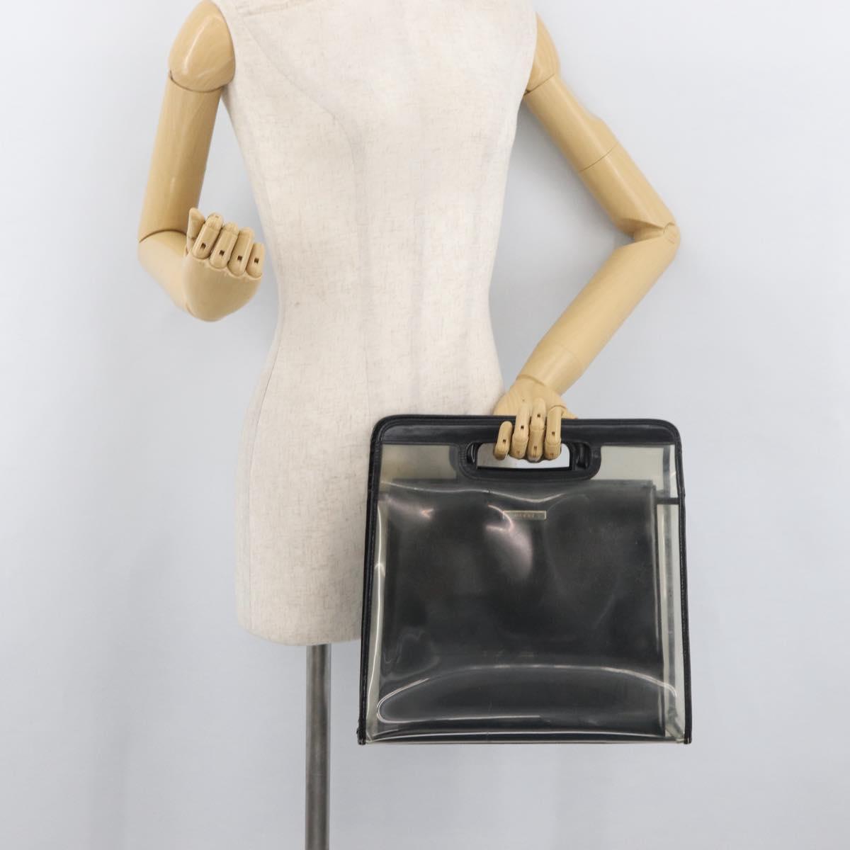 GUCCI Hand Bag Vinyl Black 002 2058 0454 5 Auth YKZ1500