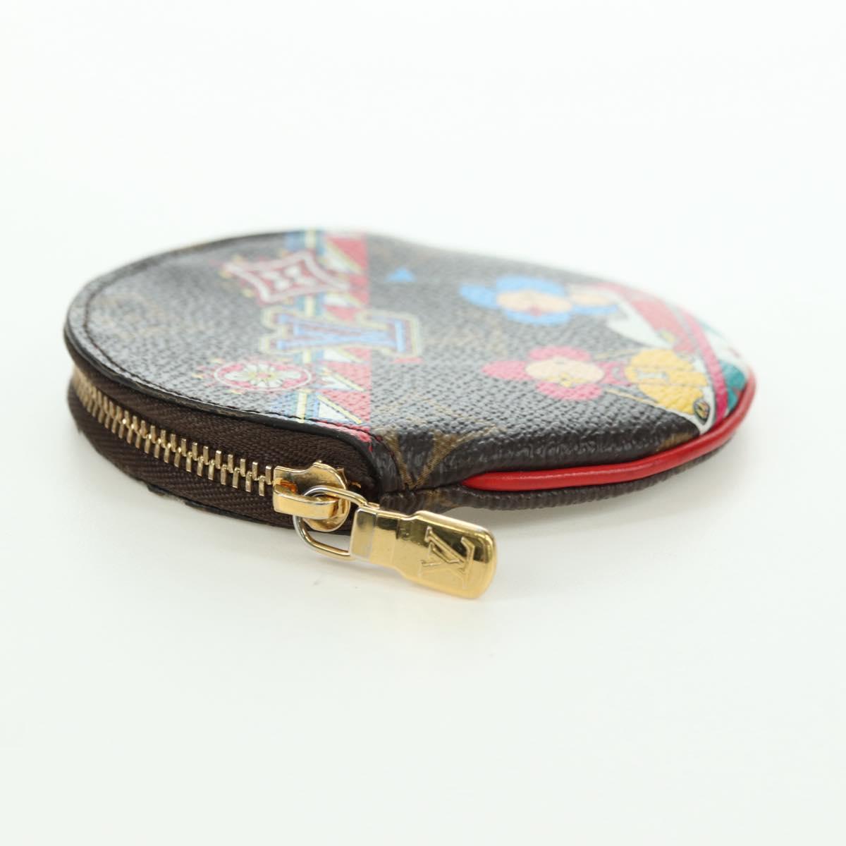 LOUIS VUITTON Monogram Porte Monnaie Round Purse Vivienne M69749 Auth YKZ1503M