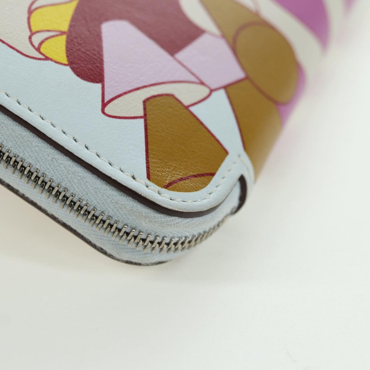 HERMES Azap Long Wallet Leather Multicolor Auth YKZ1512M