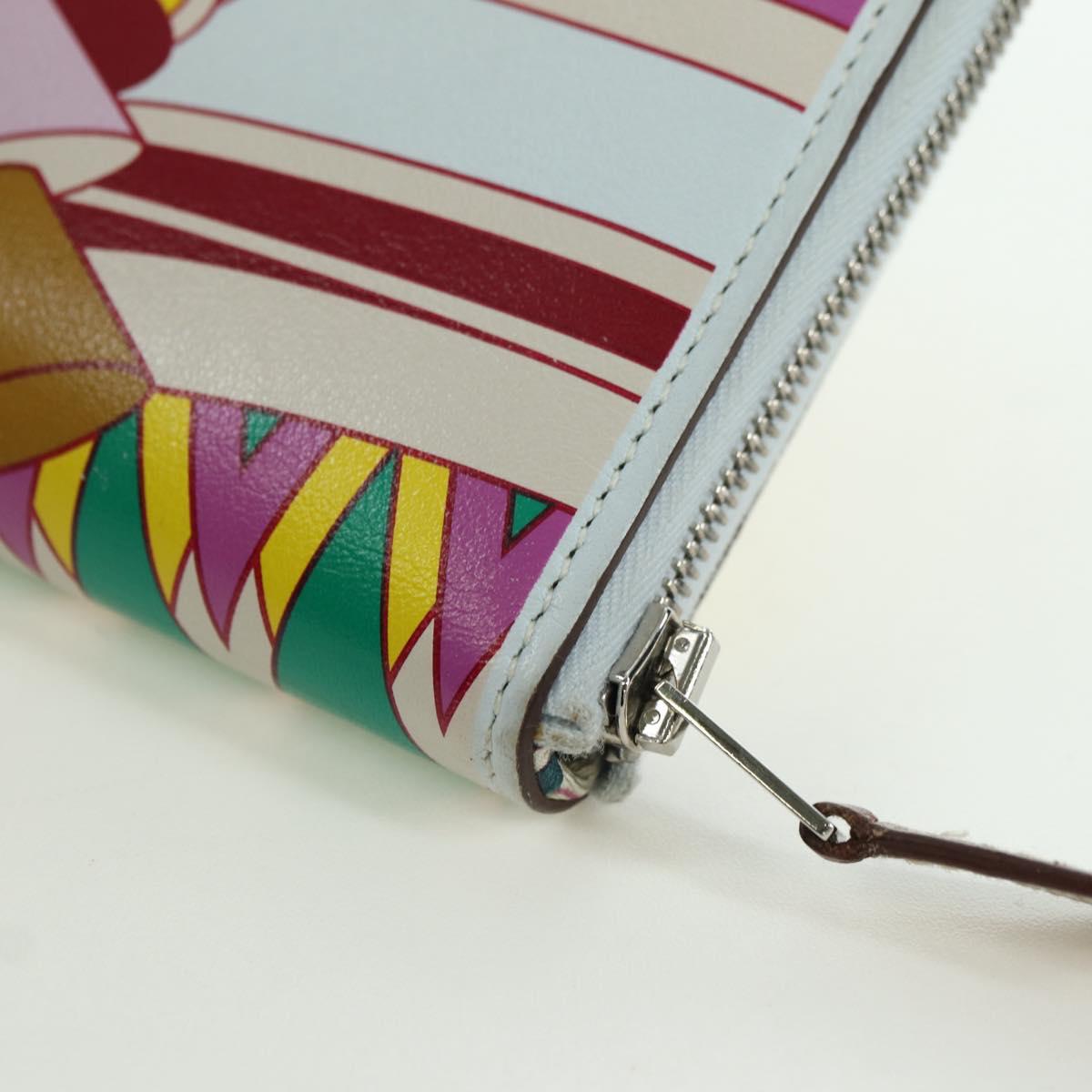 HERMES Azap Long Wallet Leather Multicolor Auth YKZ1512M
