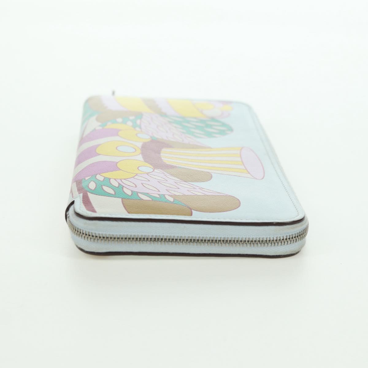 HERMES Azap Long Wallet Leather Multicolor Auth YKZ1512M