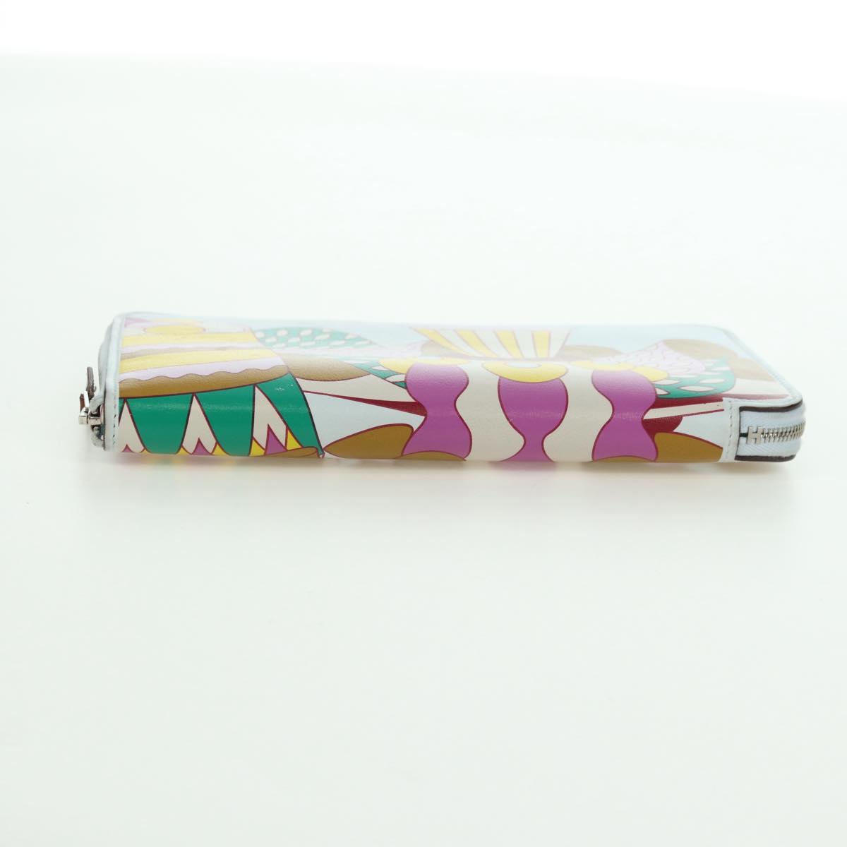 HERMES Azap Long Wallet Leather Multicolor Auth YKZ1512M