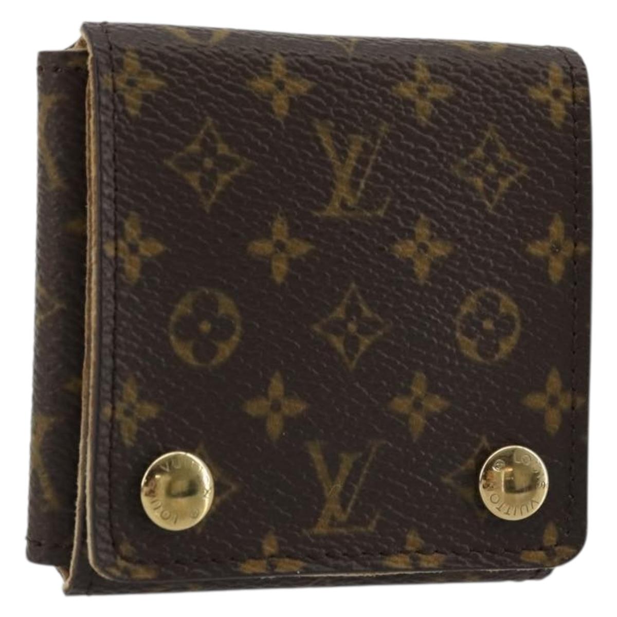 LOUIS VUITTON Monogram Jewelry Case Jewelry Box LV Auth YKZ1515