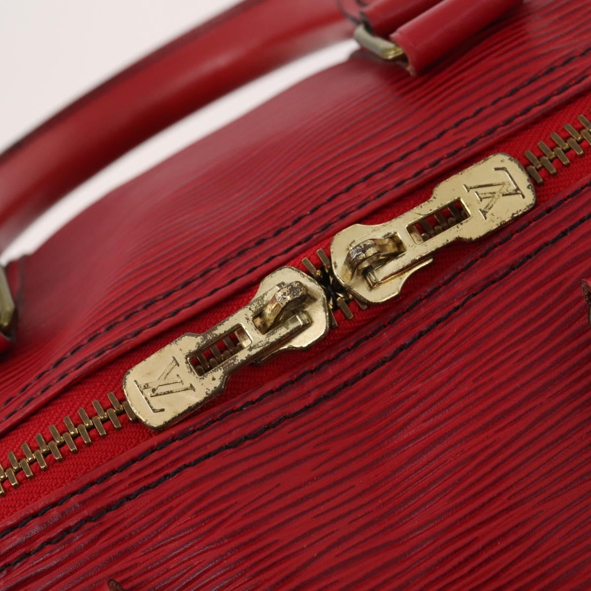 LOUIS VUITTON Epi Keepall 45 Boston Bag Red M42977 LV Auth YKZ1535A