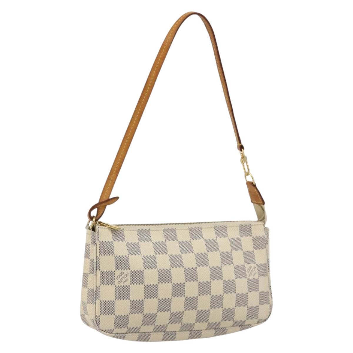 LOUIS VUITTON Damier Azur Pochette Accessoires Pouch N41207 LV Auth YKZ1553A