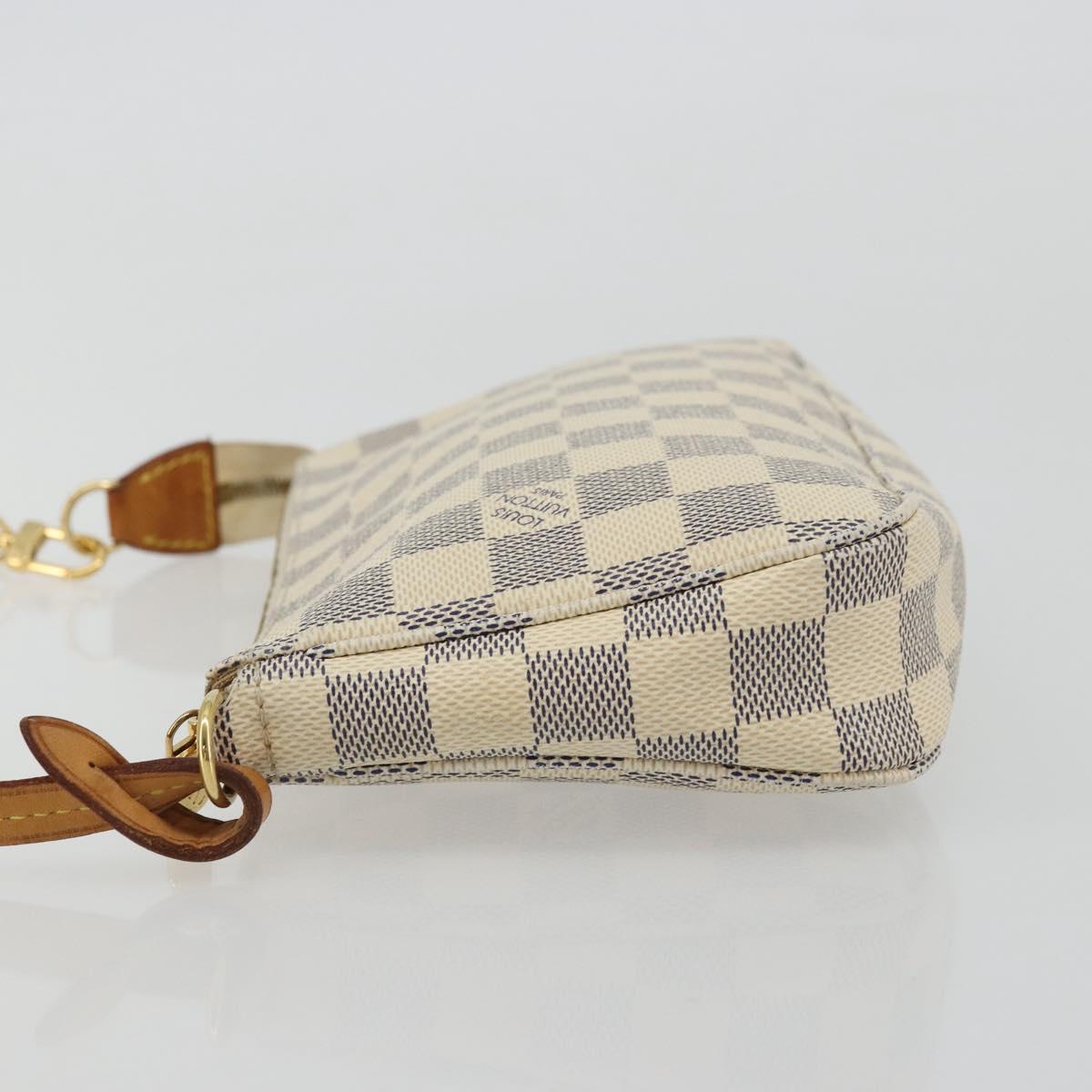 LOUIS VUITTON Damier Azur Pochette Accessoires Pouch N41207 LV Auth YKZ1553A