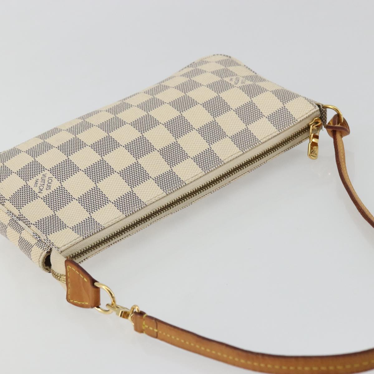 LOUIS VUITTON Damier Azur Pochette Accessoires Pouch N41207 LV Auth YKZ1553A
